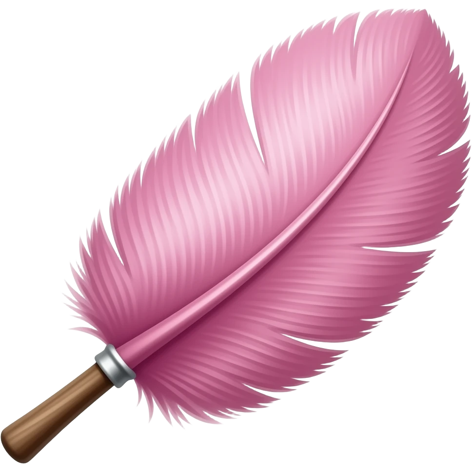 pink Feather duster emoji