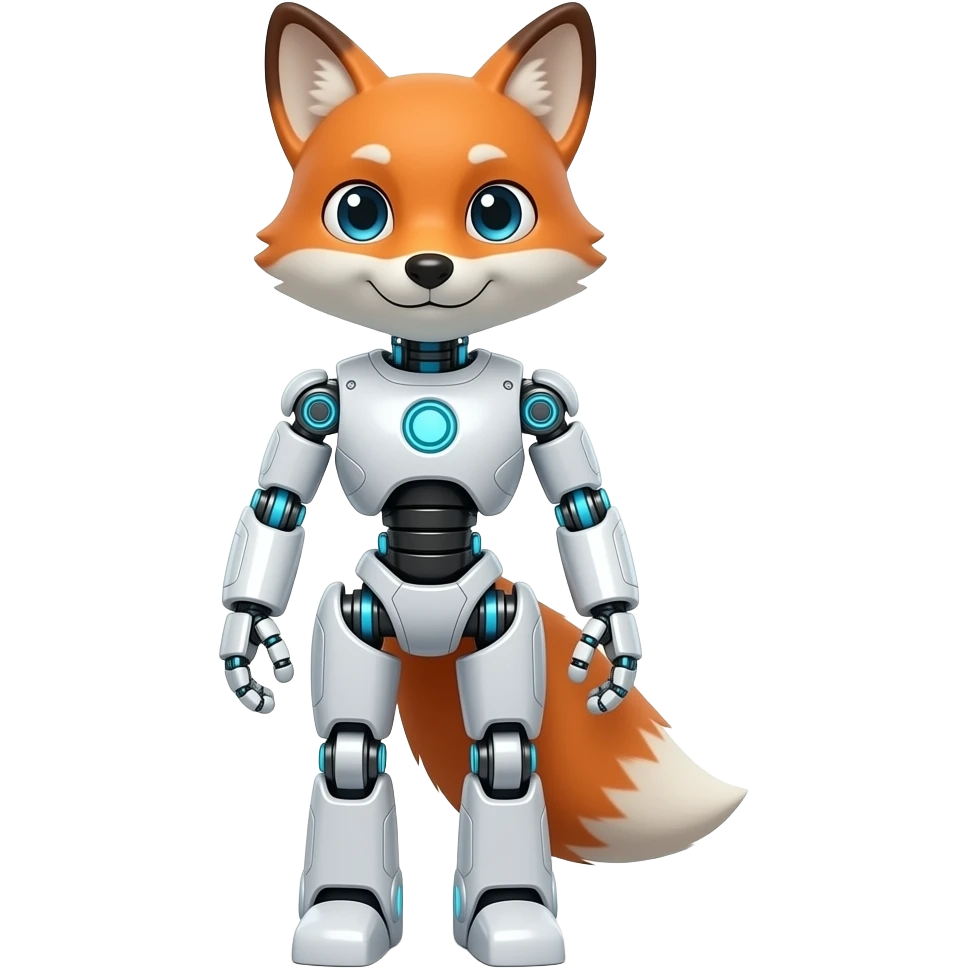 A humanoid robot fox emoji