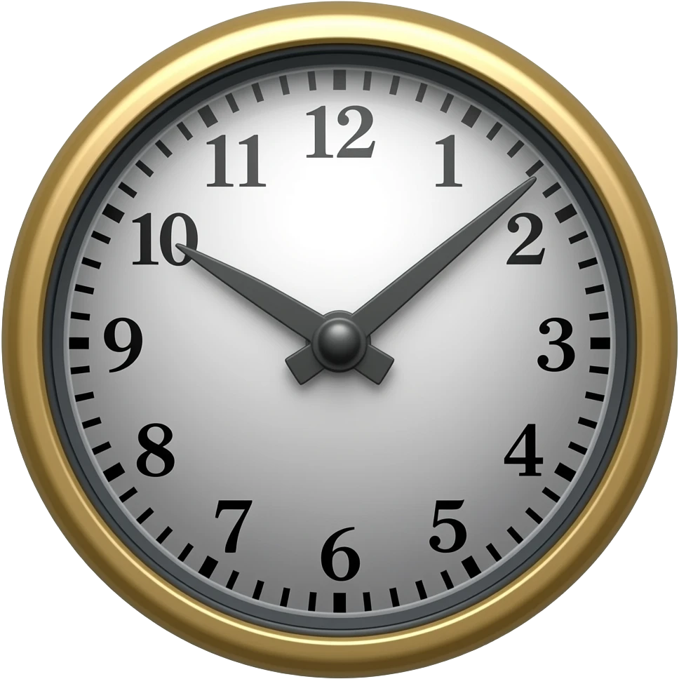 a cursed clock emoji