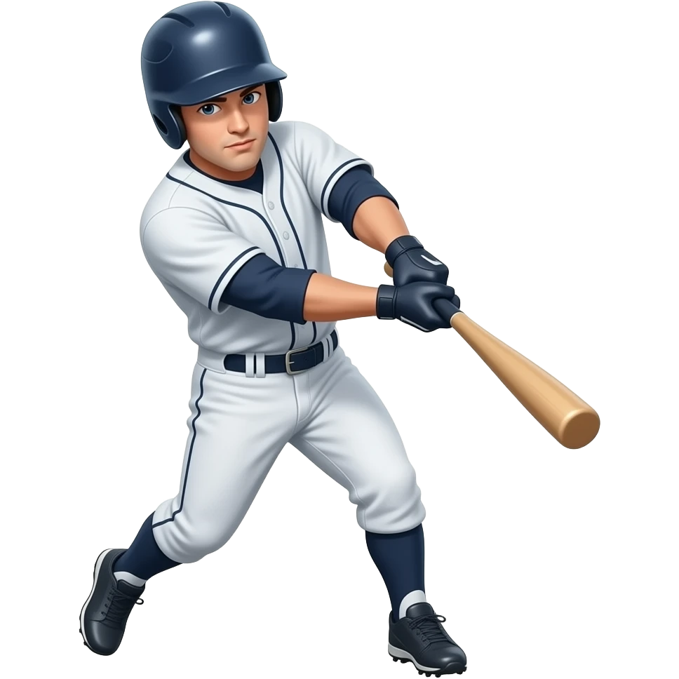 Baseball player batting emoji