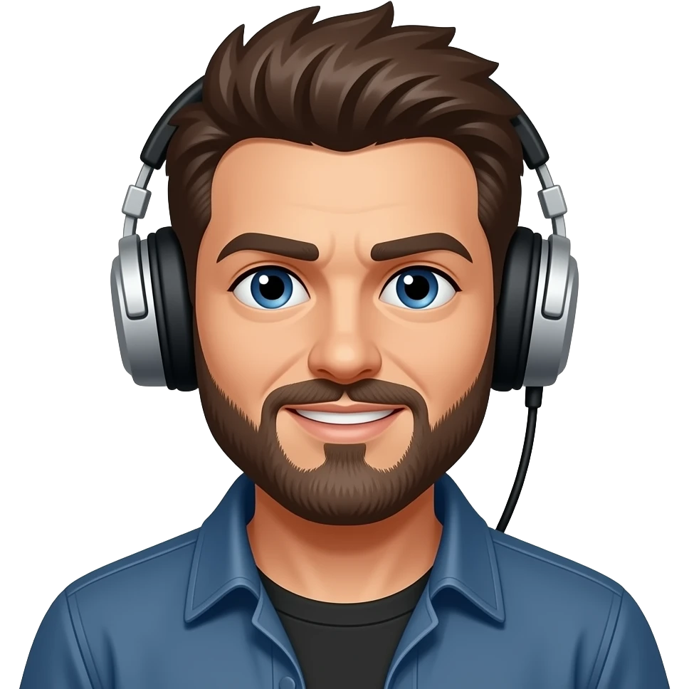 Rock singer with Headphones emoji
