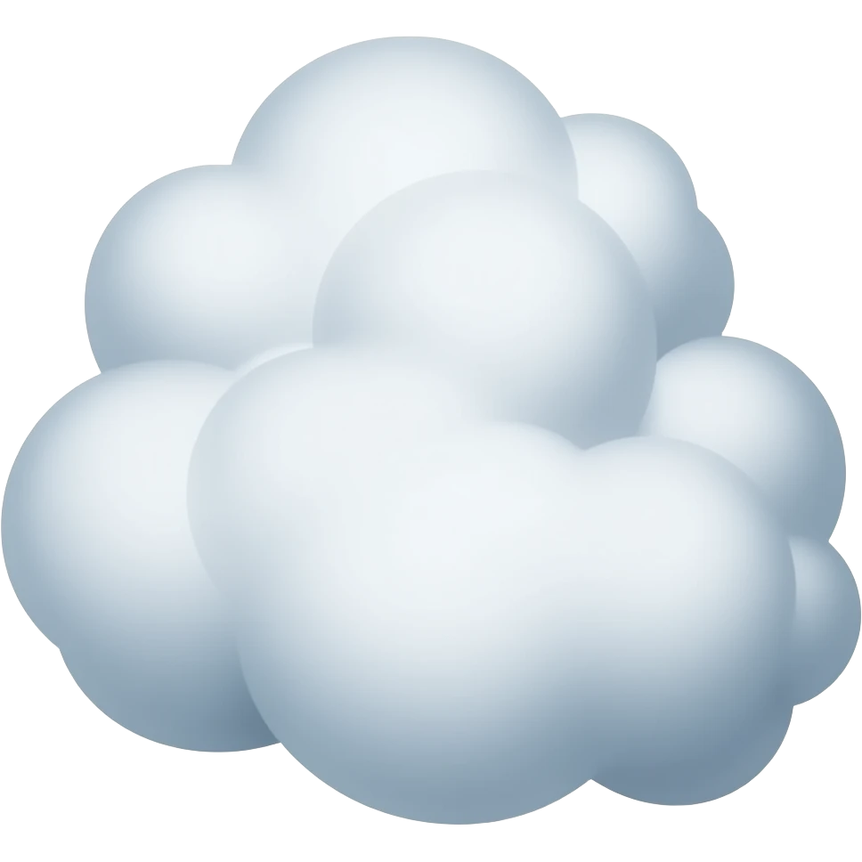 stratus cloud transparent background emoji