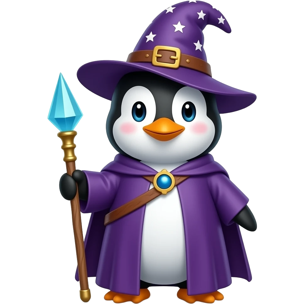 Penguin Wizard emoji