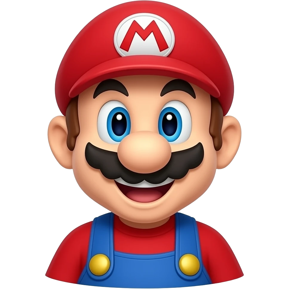 can you make me a gif of mario laughing emoji