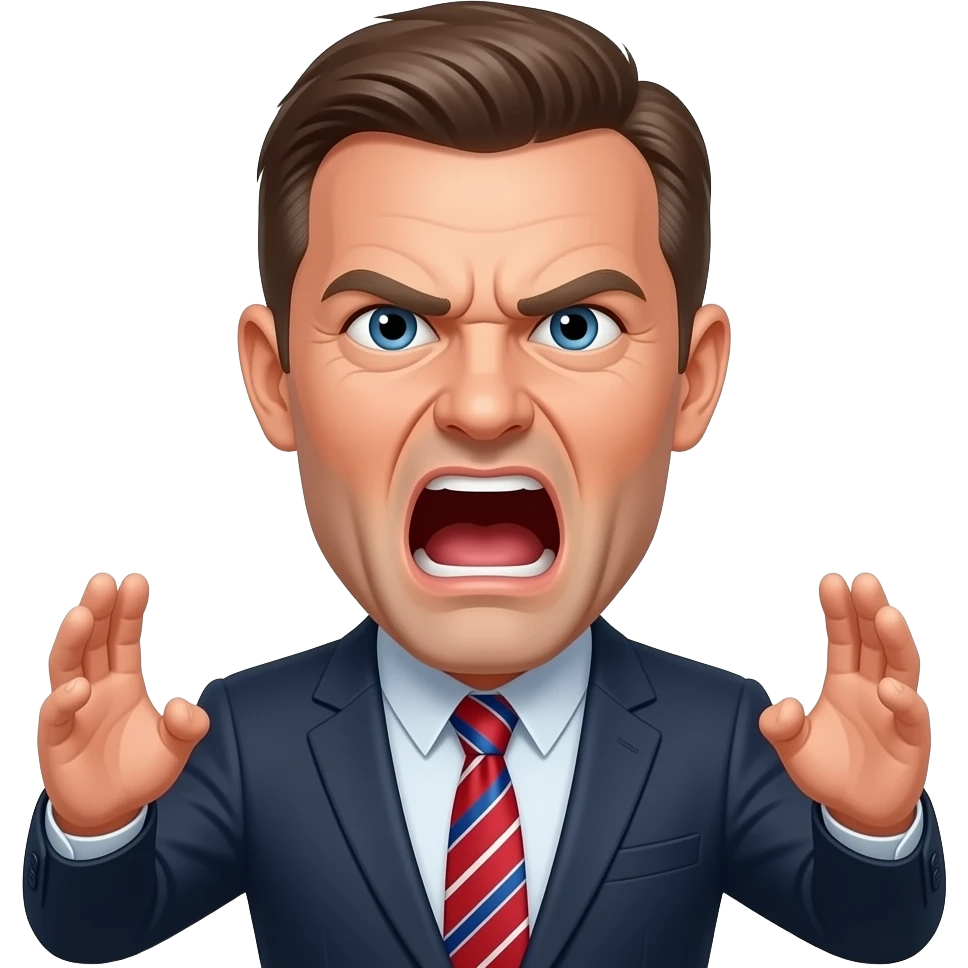 Coach Crusher     Angry football coach screaming motivational insults. biritsh foot style / soccar. emoji