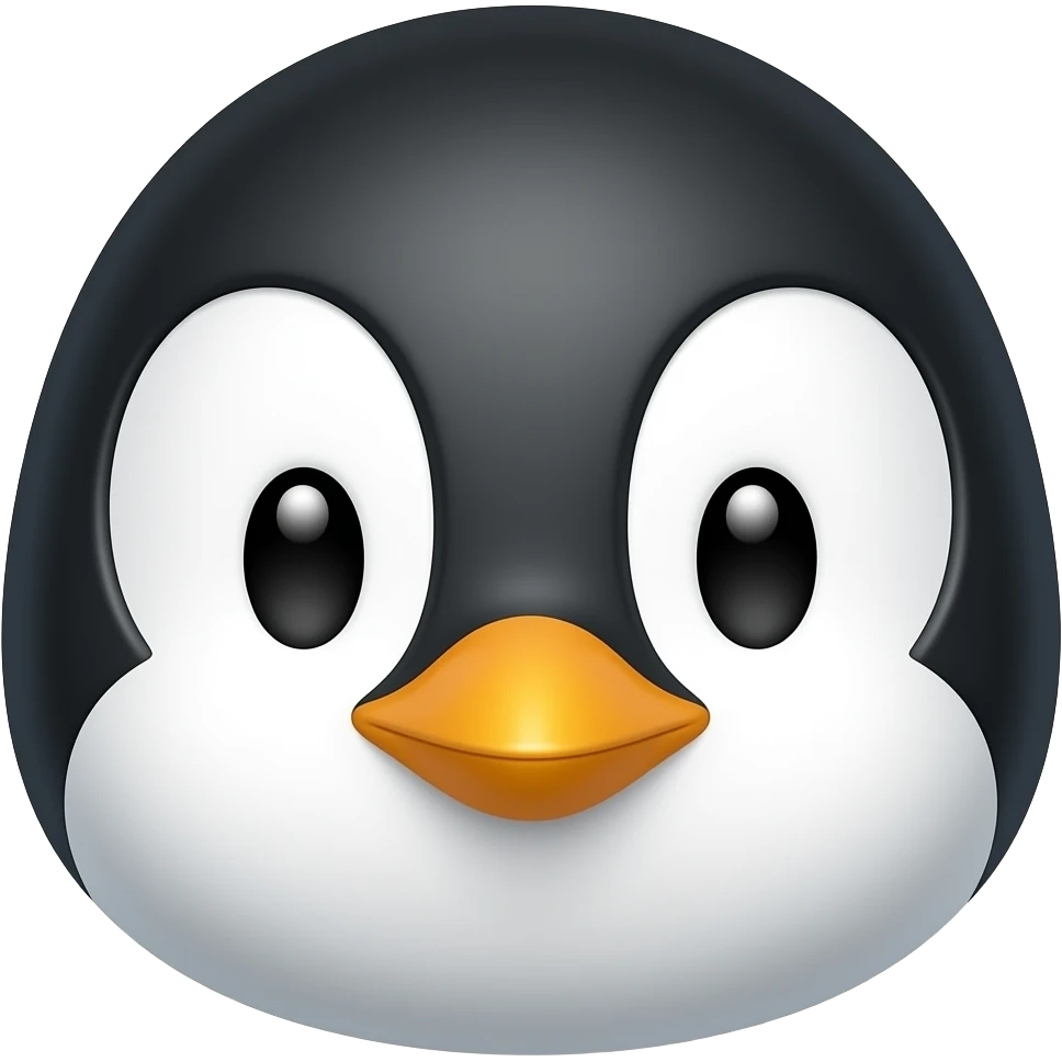 Penguin face emoji