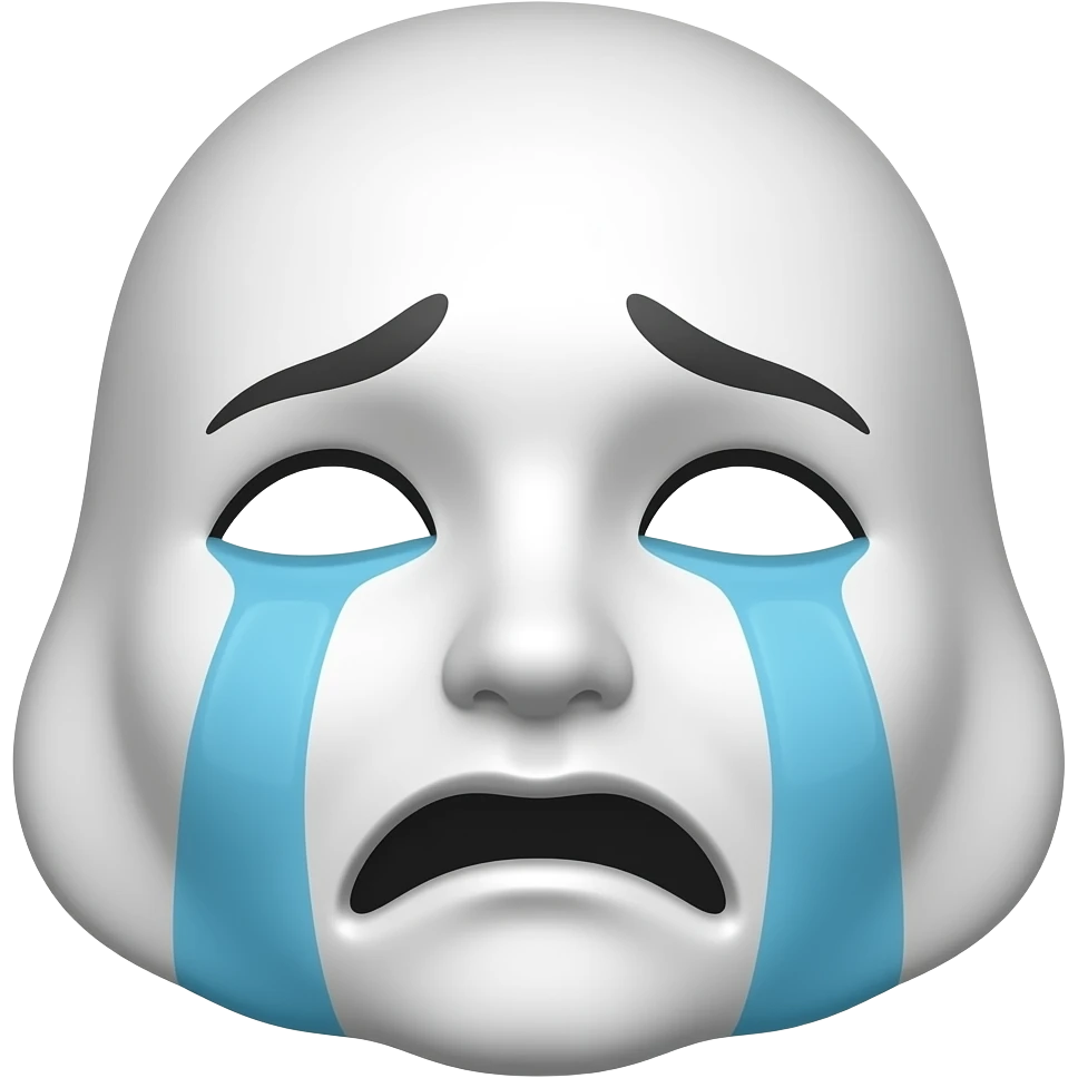 crying  mask emoji