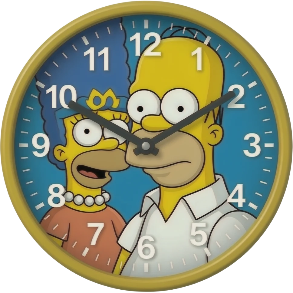 clock simpson emoji