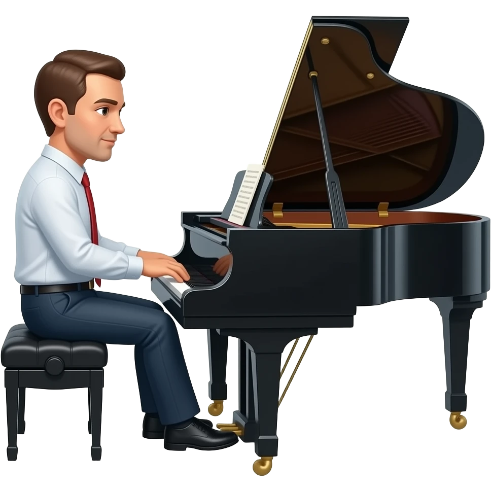 Cruise ship piano player emoji