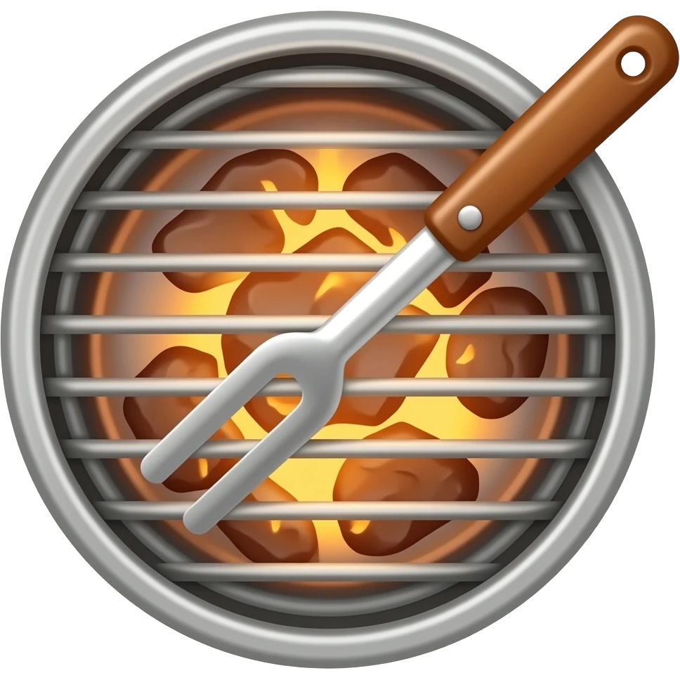 a bbq tong emoji