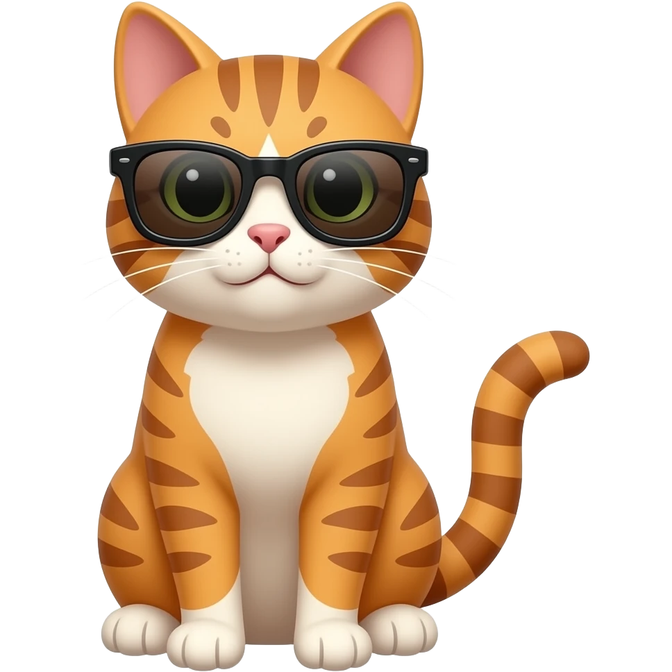 Cat wearing sunglasses emoji