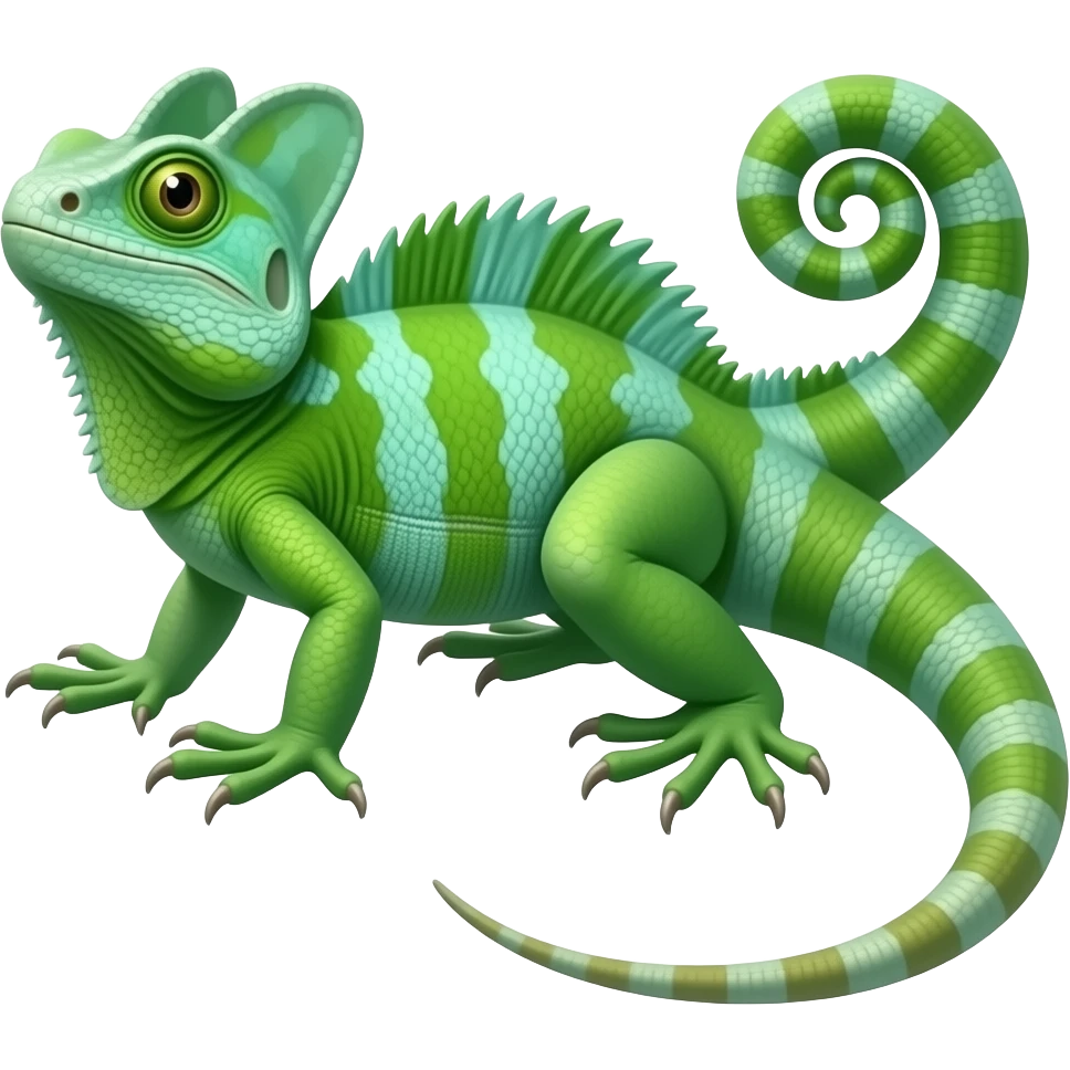 green basilisk lizard emoji