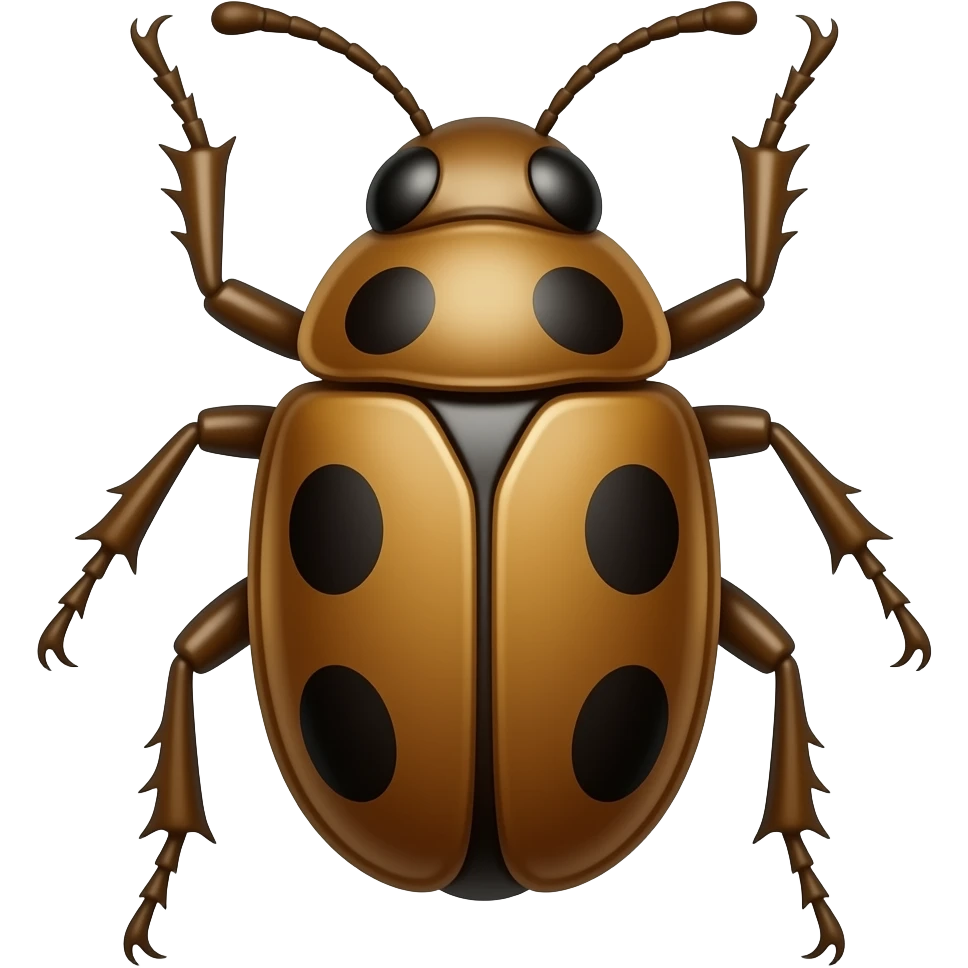 digital bug emoji