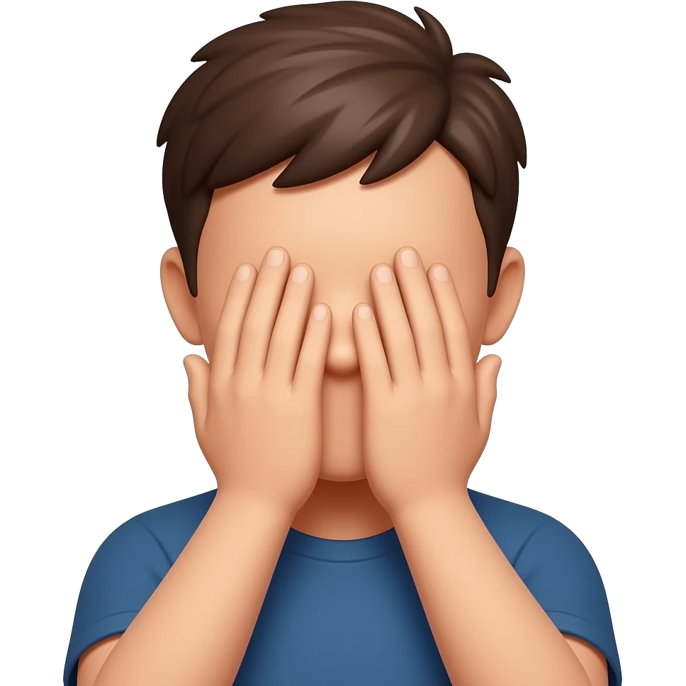 hidden behind hands emoji