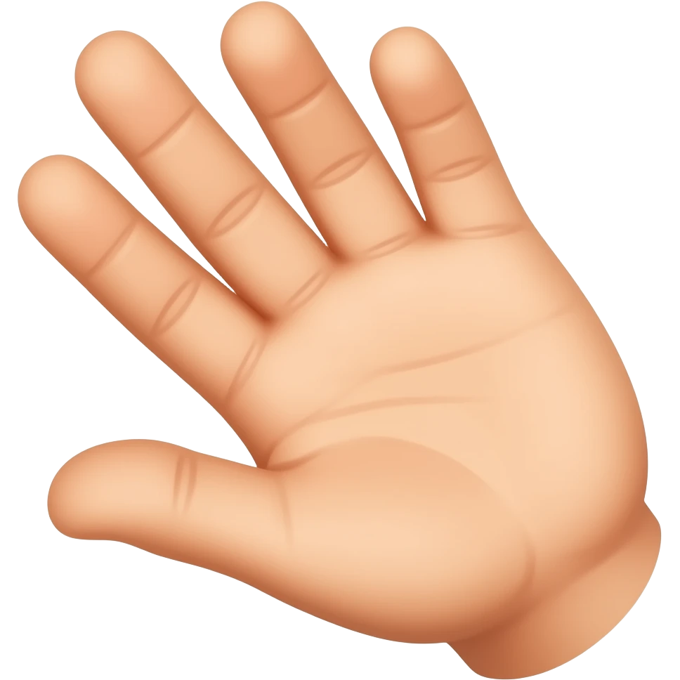 Open right  hand emoji