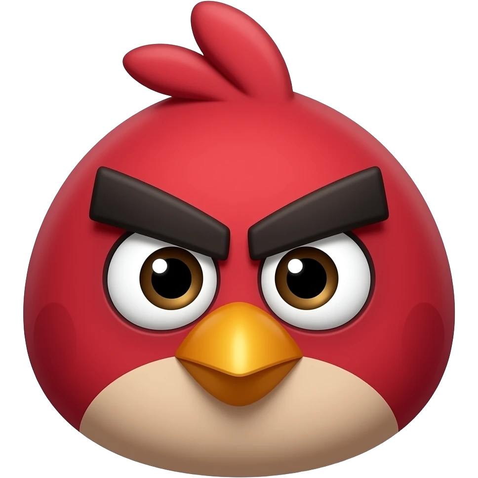 angry birds cute eyes emoji