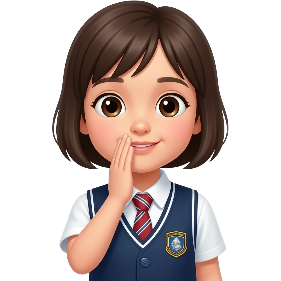 whisper child in uniform emoji