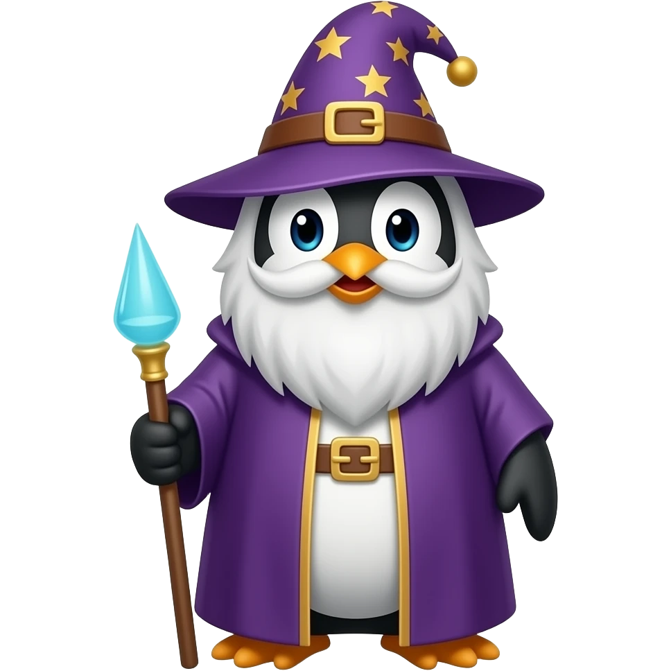 Penguin Wizard emoji