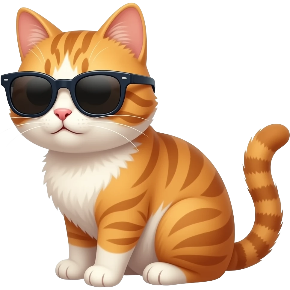 Cat wearing sunglasses emoji