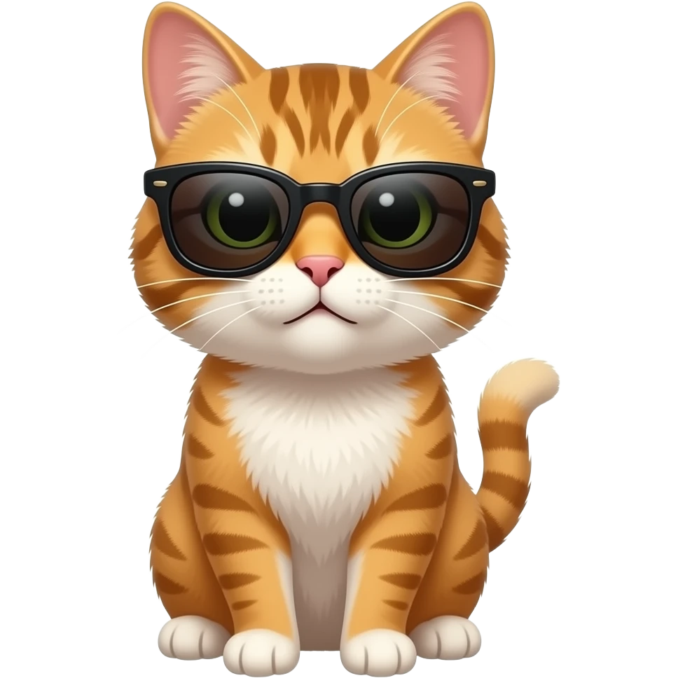 Cat wearing sunglasses emoji