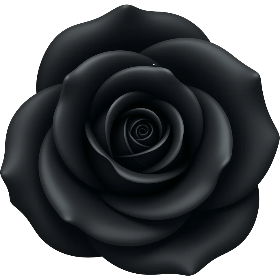 Black rose full emoji