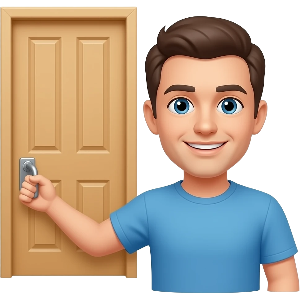 I lock the front door emoji