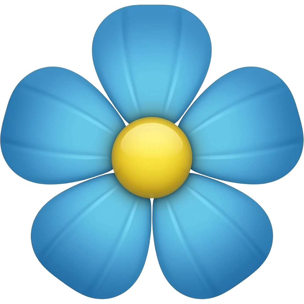 emoji fleur bleue iphone emoji