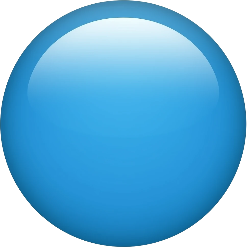 blue circle emoji