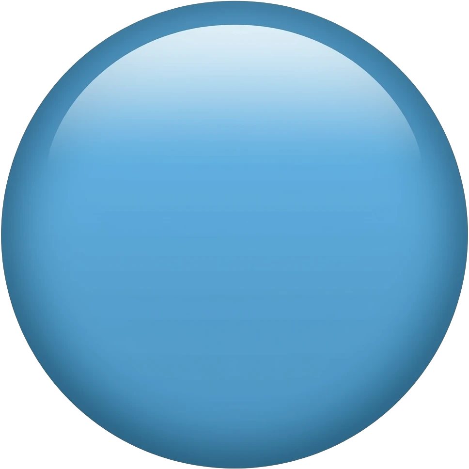 Blue circel emoji