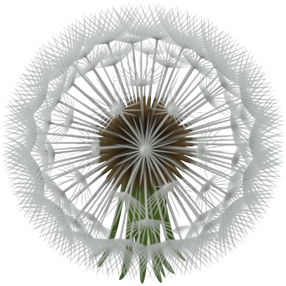 Odd dandelion emoji