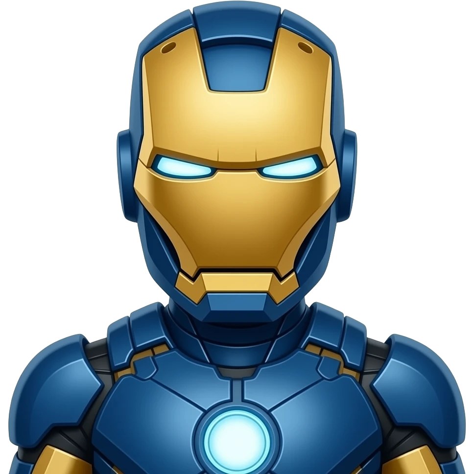 Blue Iron man emoji