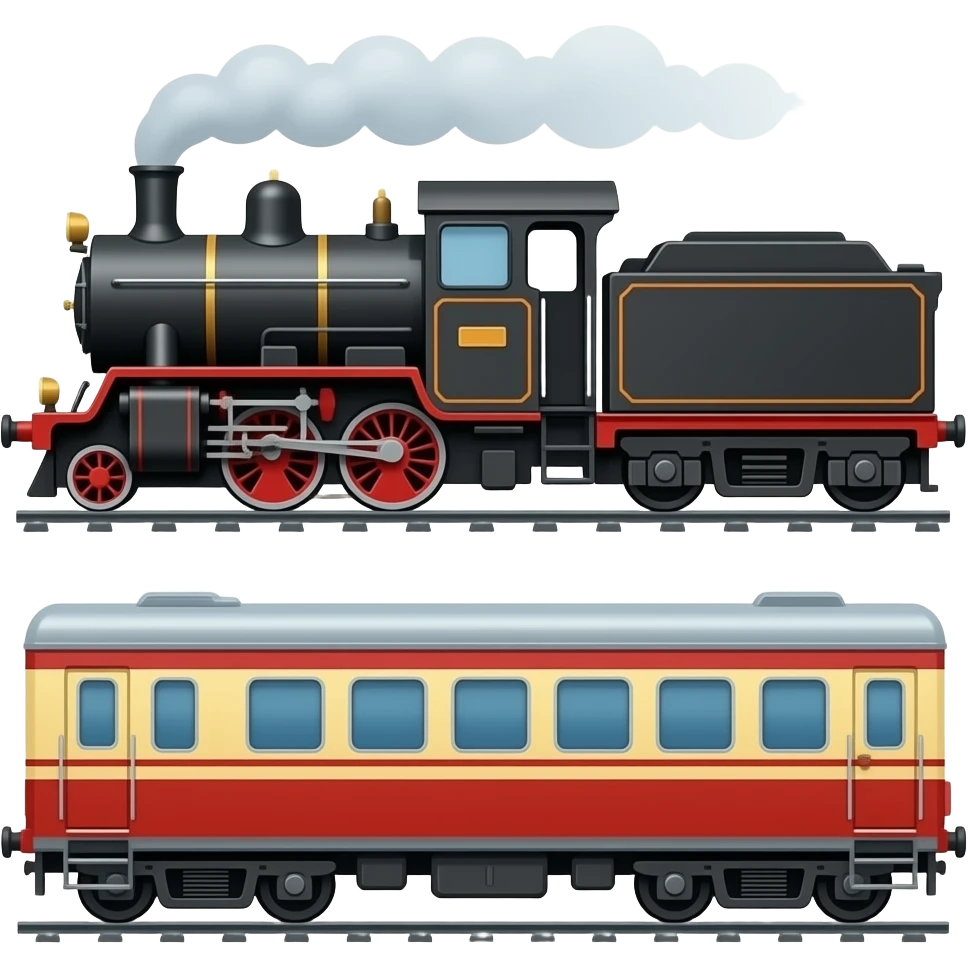 🚂🚃 emoji