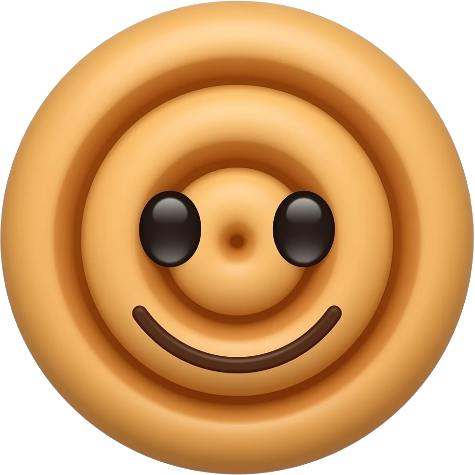 Булочка з корицею зроби смайл emoji
