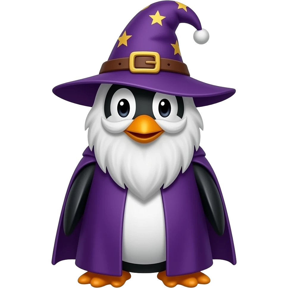 Penguin Wizard emoji