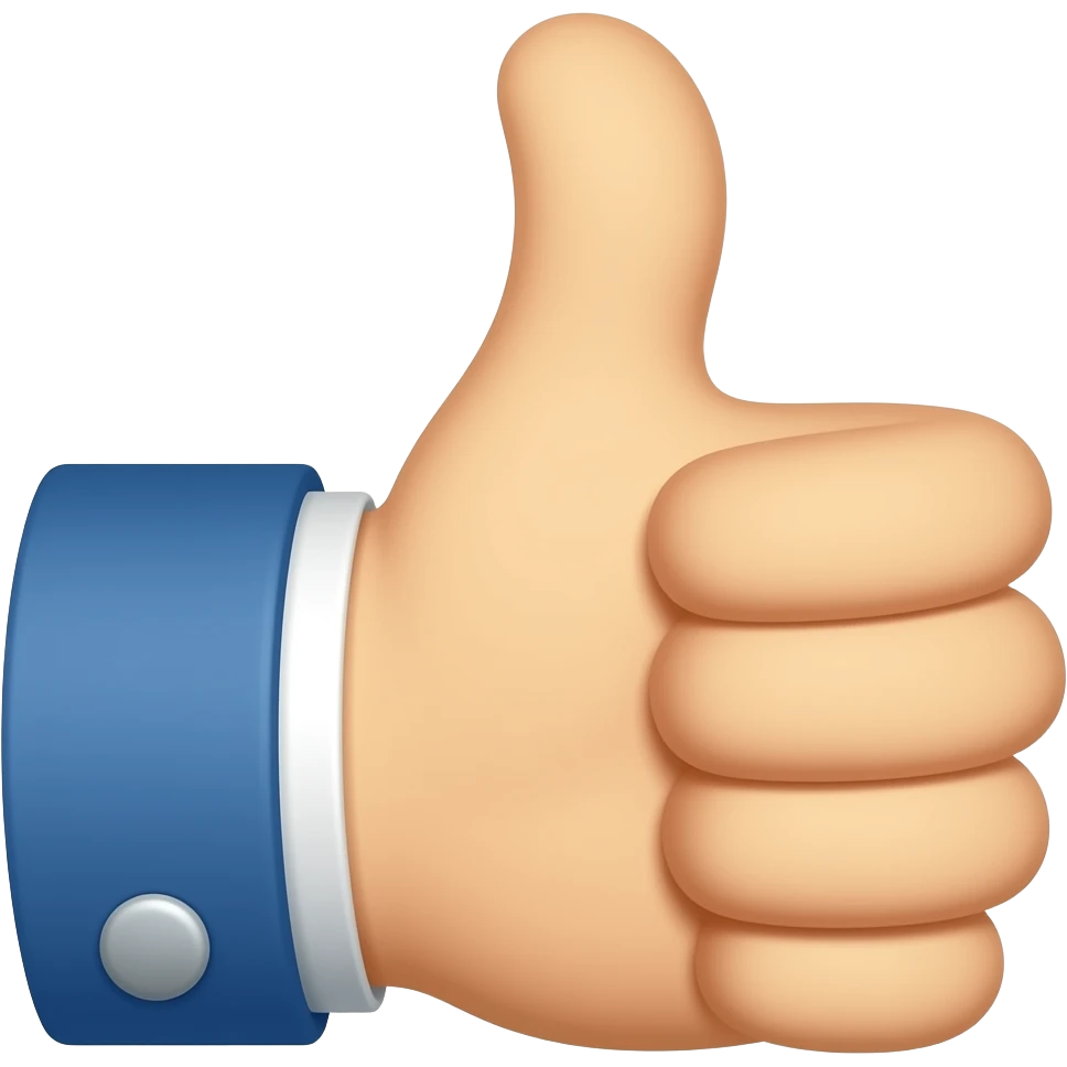 Thumbs up emoji