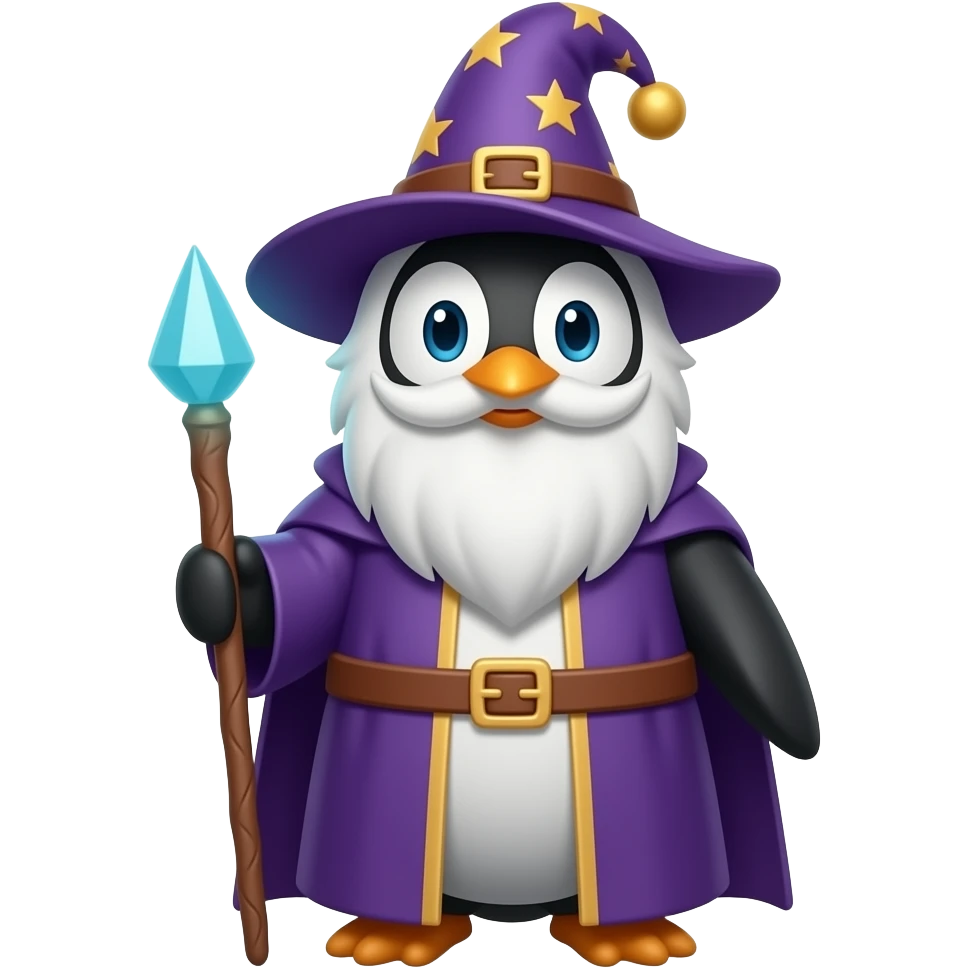 Penguin Wizard emoji