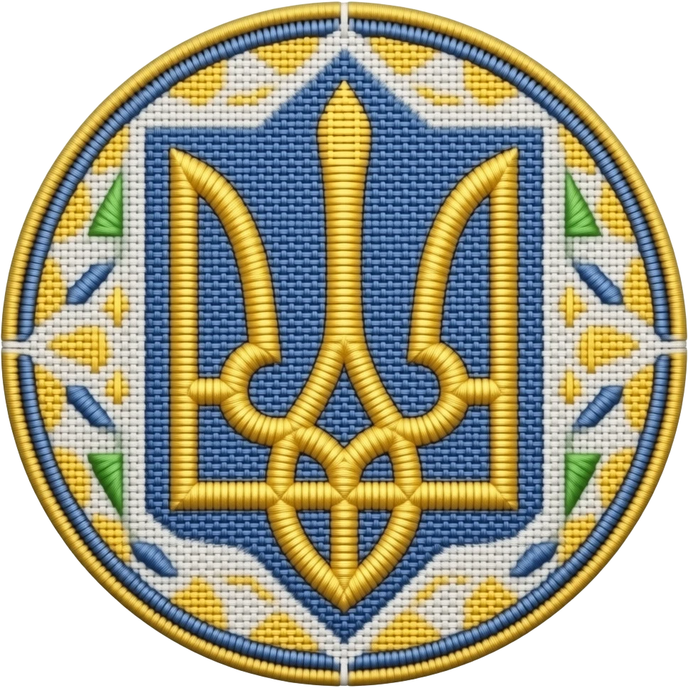 create an emoji of a Ukrainian embroidery ornament emoji