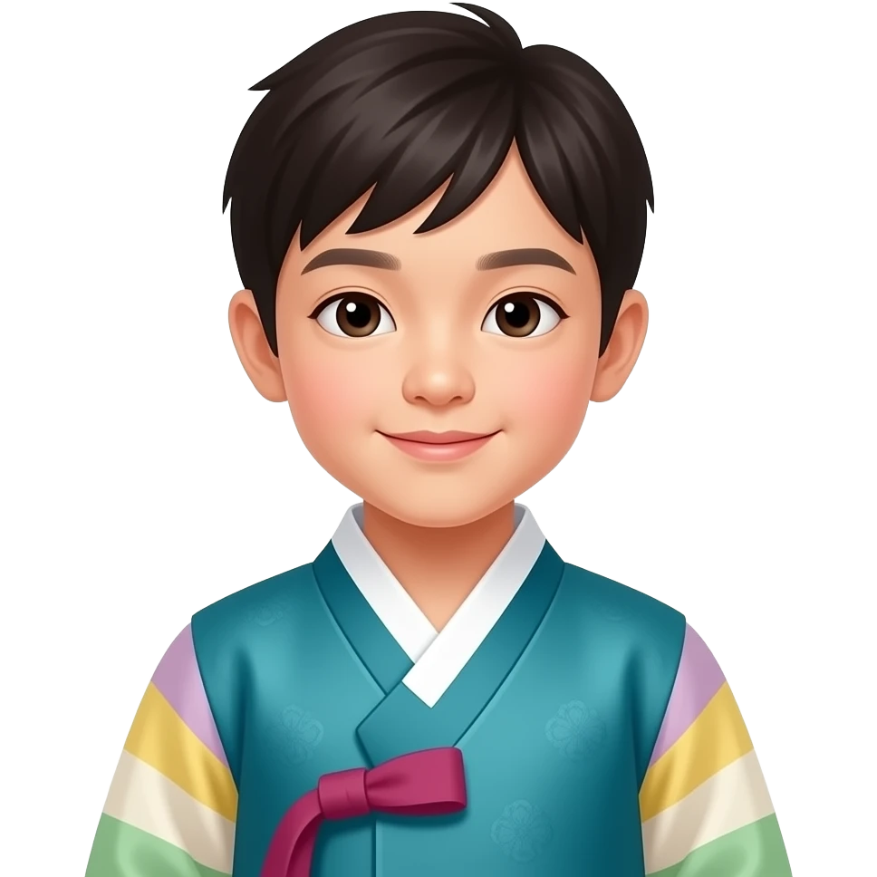 한복입은 아이 emoji