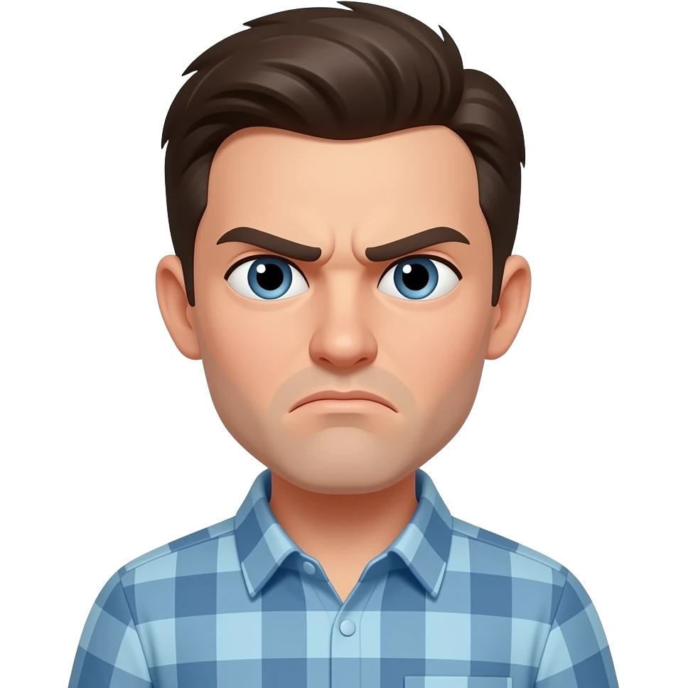 Grumpy - 3d emoji