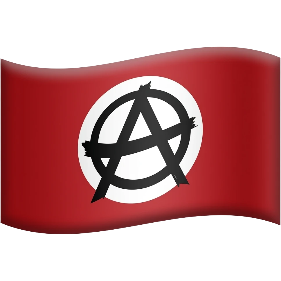 Bandera anarquista emoji