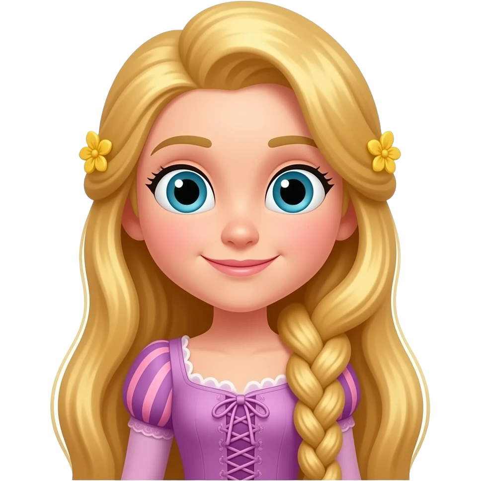 Fleur d’or raiponce emoji