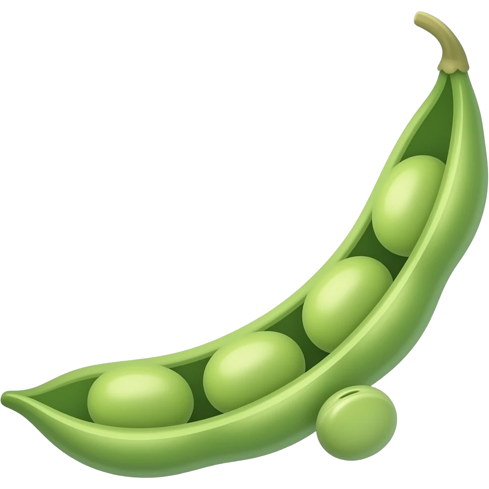 green bean emoji