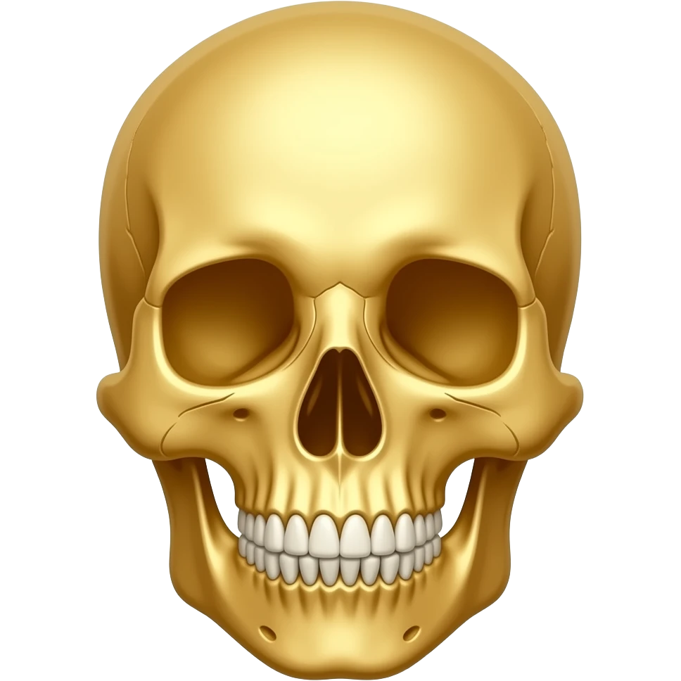 golden skull emoji