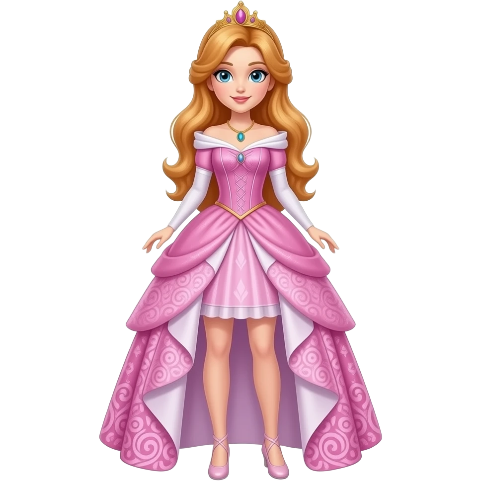 A princess girly with light red hair almost blonde and tall and hot with full body legs and feet emoji