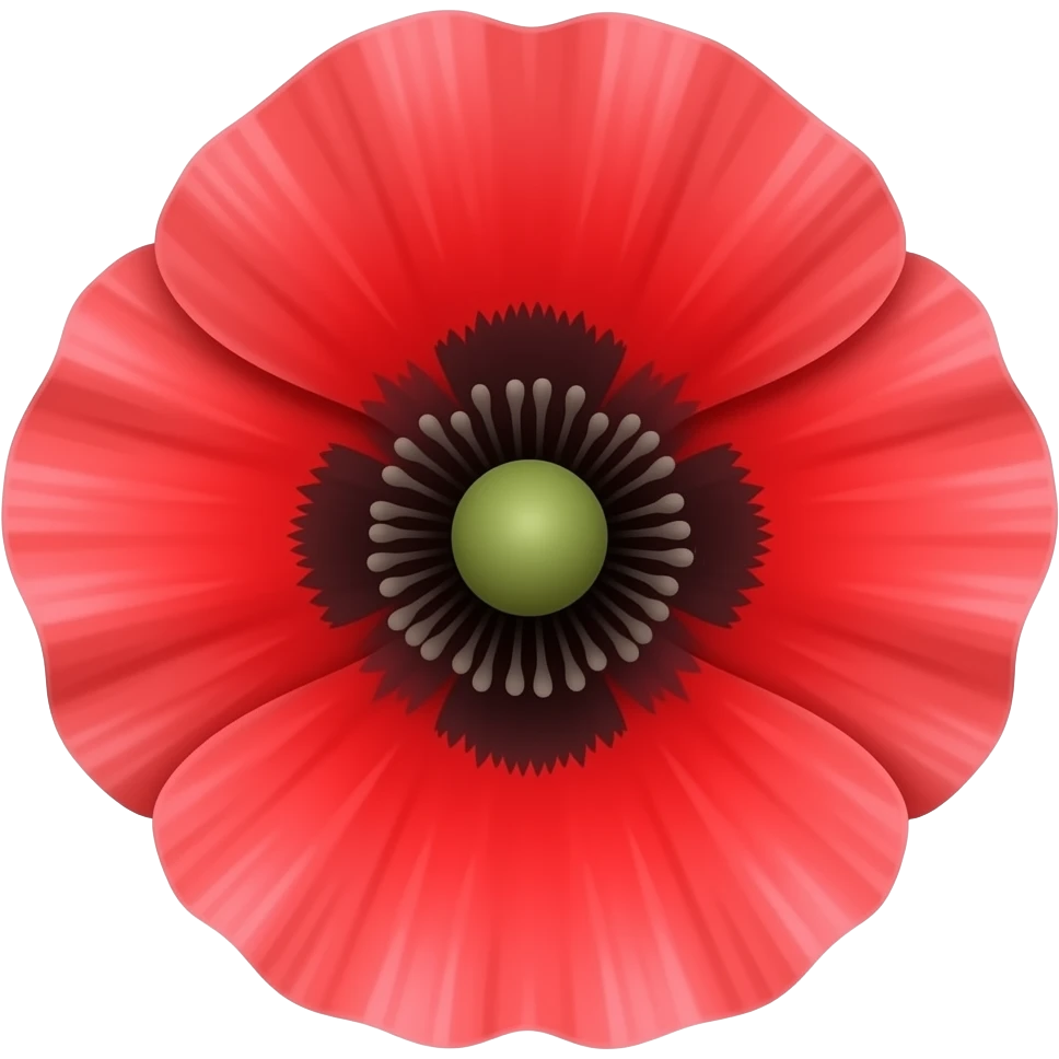 red poppy emoji