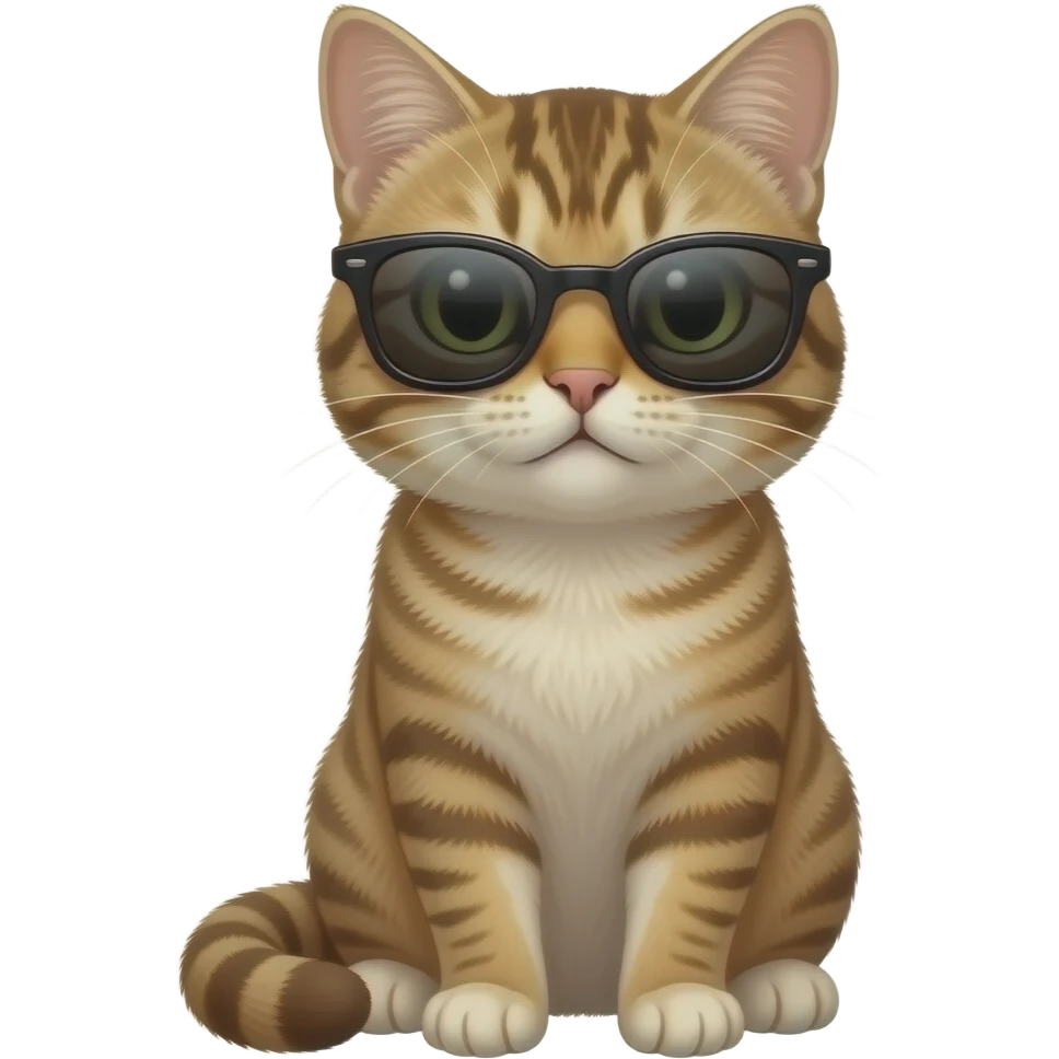 Cat wearing sunglasses emoji