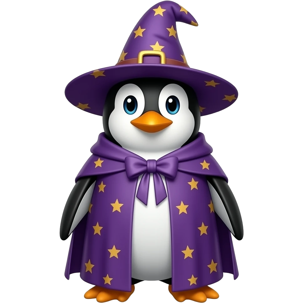 Penguin Wizard emoji