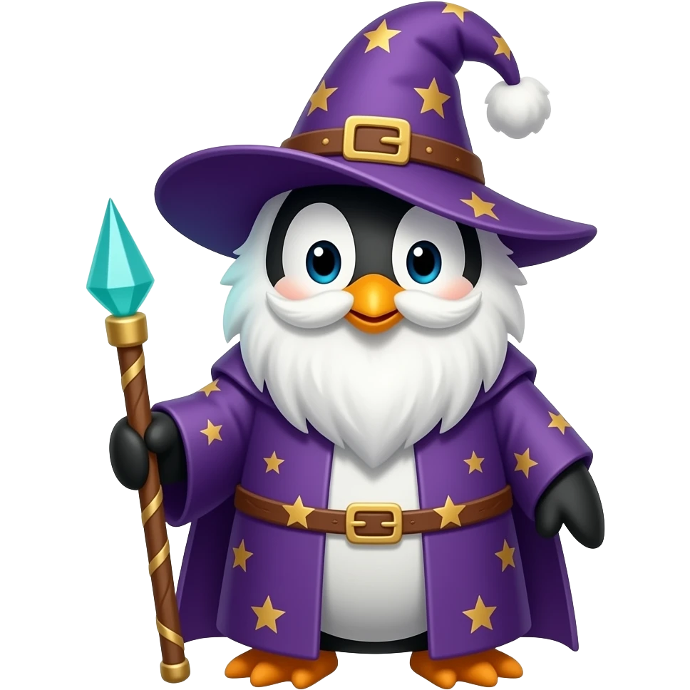 Penguin Wizard emoji