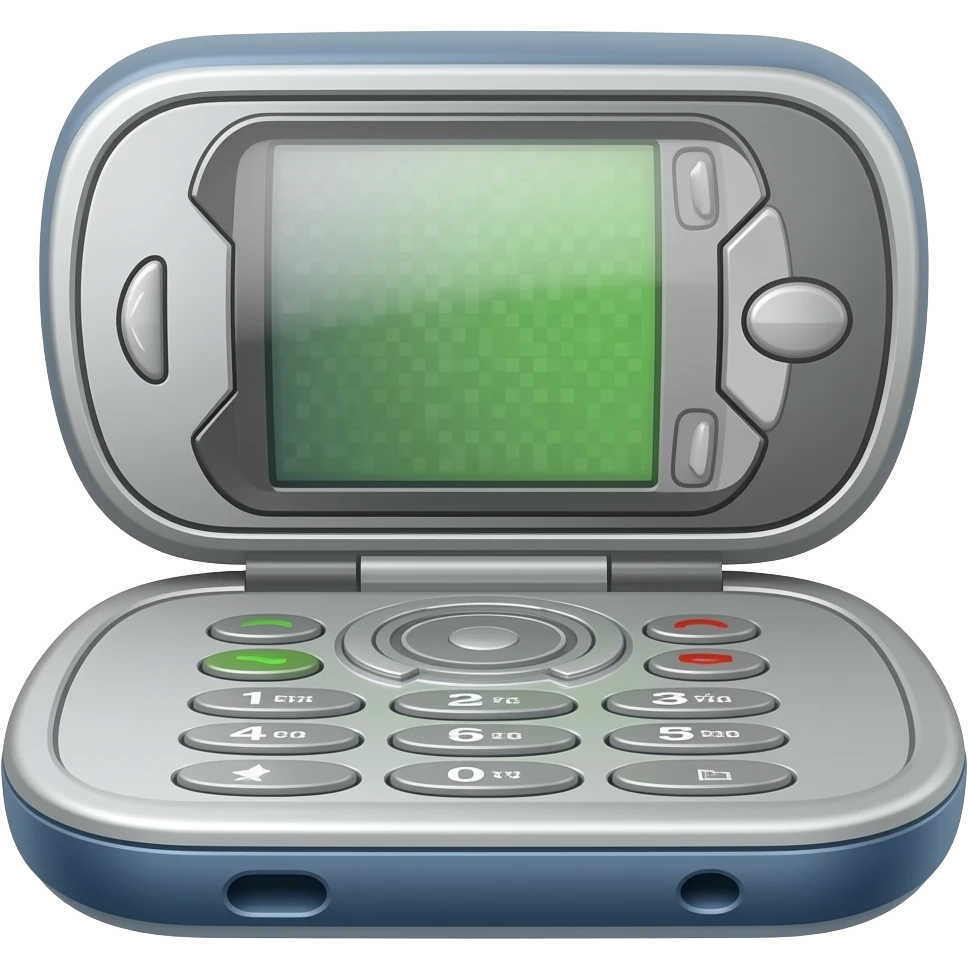 2000s clamshell phone emoji