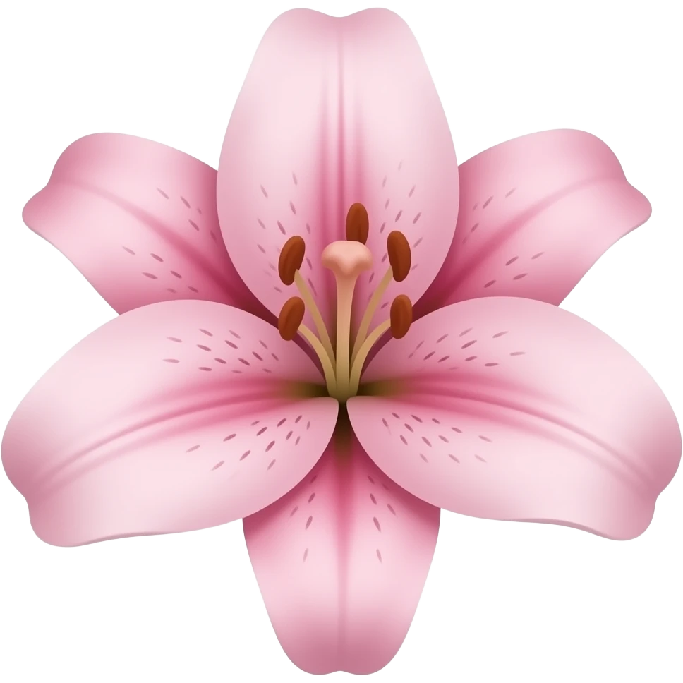 Lily flower pink emoji